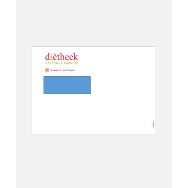 Enveloppe A5 met venster en logo